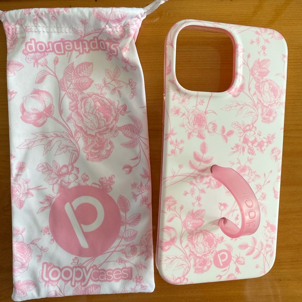 LoopyCases Pink Floral Phone Case
